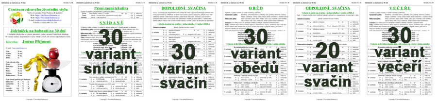 Jídelníček na hubnutí